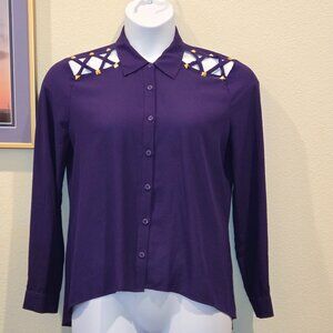 Nicki Minaj Button Down Blouse Women’s Size Large